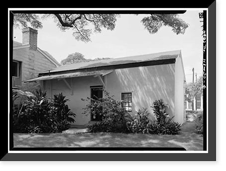 Historic Framed Print, Mission Printing Office, King & Kawaiahao Streets, Honolulu, Honolulu County, HI - 4,  17-7/8" x 21-7/8"