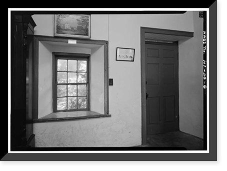 Historic Framed Print, Mission Printing Office, King & Kawaiahao Streets, Honolulu, Honolulu County, HI - 6,  17-7/8" x 21-7/8"