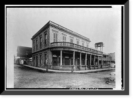 Historic Framed Print, Old Post Office, Merchant & Bethel Streets, Honolulu, Honolulu County, HI - 6,  17-7/8" x 21-7/8"