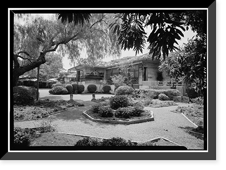 Historic Framed Print, Philip Spalding House, Makiki Heights Drive, Honolulu, Honolulu County, HI - 3,  17-7/8" x 21-7/8"