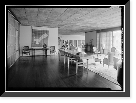 Historic Framed Print, Philip Spalding House, Makiki Heights Drive, Honolulu, Honolulu County, HI - 10,  17-7/8" x 21-7/8"