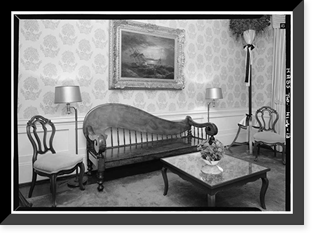 Historic Framed Print, Washington Place, 320 South Beretania Street, Honolulu, Honolulu County, HI - 13,  17-7/8" x 21-7/8"