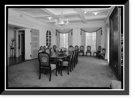 Historic Framed Print, Washington Place, 320 South Beretania Street, Honolulu, Honolulu County, HI - 16,  17-7/8" x 21-7/8"