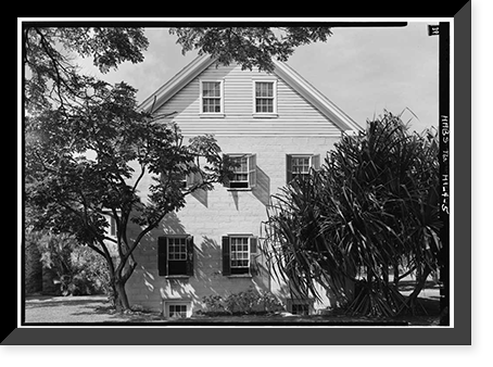 Historic Framed Print, Chamberlain House, King & Kawaiahao Streets, Honolulu, Honolulu County, HI - 5,  17-7/8" x 21-7/8"