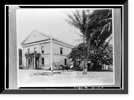 Old Courthouse, Queen Street between Fort & Bishop Streets, Honolulu, Honolulu County, HI - 7 Classic, Antique Wall Art
