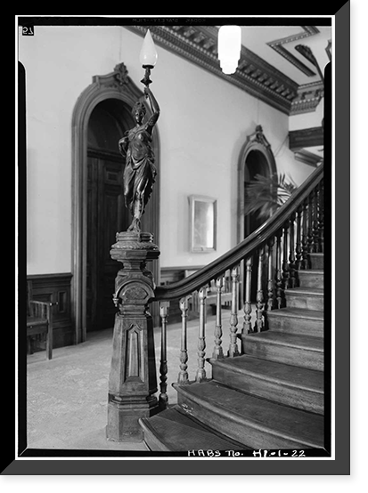 Iolani Palace, King & Richards Streets, Honolulu, Honolulu County, HI - 22, Antique Print