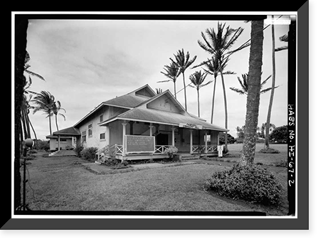 Kalaupapa Social Hall, Moloka'i Island, Kalaupapa, Kalawao County, HI - 2, Vintage Poster