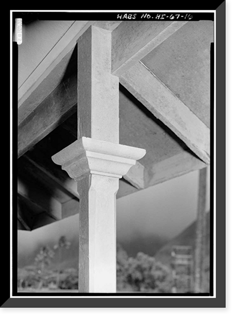 Historic Framed Print, Kalaupapa Social Hall, Moloka'i Island, Kalaupapa, Kalawao County, HI - 16,  17-7/8" x 21-7/8"