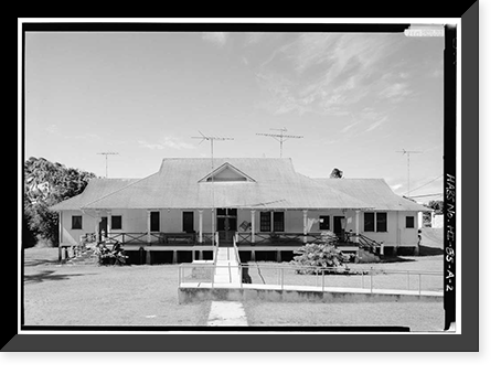 Bay View Home, Residence No. 1, Moloka'i Island, Kalaupapa, Kalawao County, HI - 2, Historic Print