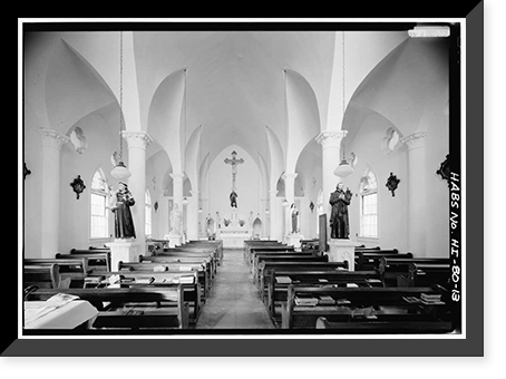St. Francis Catholic Church, Moloka'i Island, Kalaupapa, Kalawao County, HI - 13, Antique Print