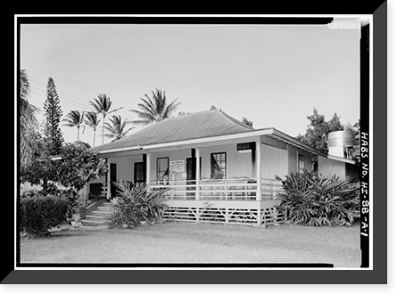Staff Row, Central Kitchen, Moloka'i Island, Kalaupapa, Kalawao County, HI, Vintage Print