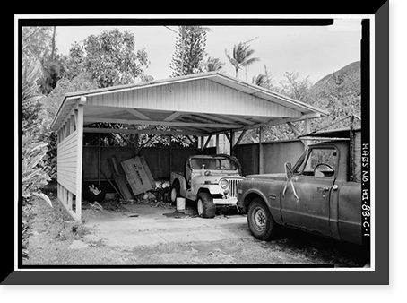 Staff Row, Garage, Moloka'i Island, Kalaupapa, Kalawao County, HI, Historic Reproduction