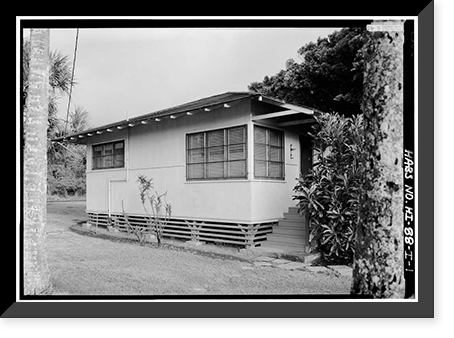 Staff Row, Guest Cottage, Moloka'i Island, Kalaupapa, Kalawao County, HI Classic, Historic Reproduction