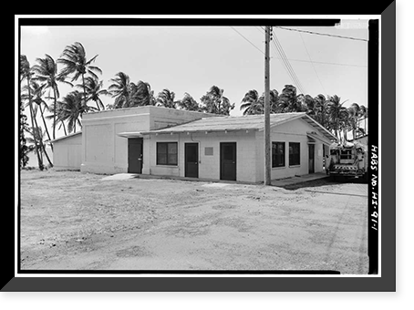 Butcher Shop & Freezer, Moloka'i Island, Kalaupapa, Kalawao County, HI, Vintage Print