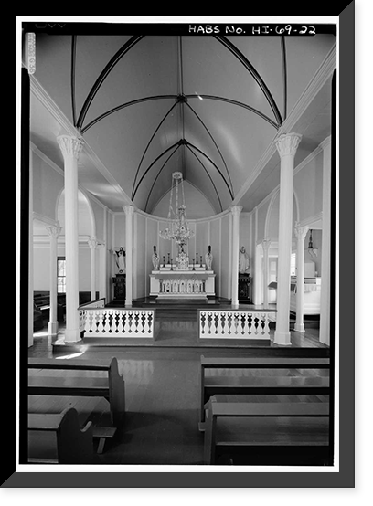 St. Philomena Roman Catholic Church, Moloka'i Island, Kalaupapa vicinity, Kalawao County, HI - 22 Classic, Historic Reproduction