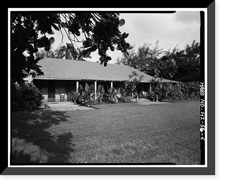 Grove Farm, G. N. Wilcox House, Nawiliwili Road (State Route 58), Lihue, Kauai County, HI - 6, Historic Print