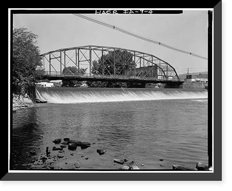 Traer Street Bridge, Spanning Shell Rock River at Traer Street, Greene, Butler County, IA - 4 Classic, Vintage Poster
