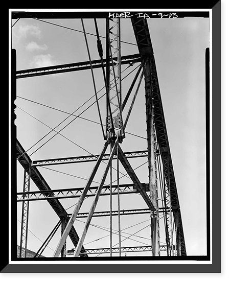 Traer Street Bridge, Spanning Shell Rock River at Traer Street, Greene, Butler County, IA - 13 Classic, Vintage Poster