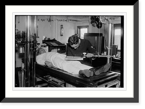 Historic Framed Print, X-Ray Room. COMFORT,  17-7/8" x 21-7/8"