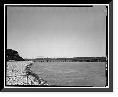 Eagle Point Bridge, Dubuque, Dubuque County, IA - 3, Vintage Poster