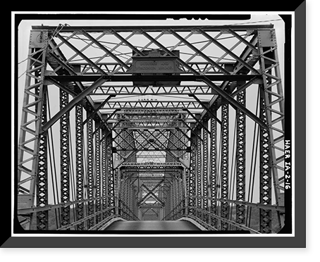 Eagle Point Bridge, Dubuque, Dubuque County, IA - 16, Vintage Poster
