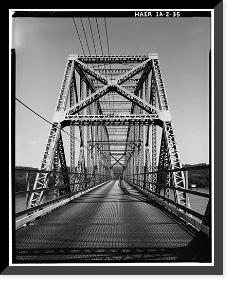 Eagle Point Bridge, Dubuque, Dubuque County, IA - 35, Vintage Wall Art