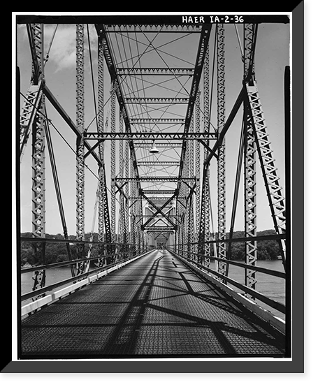 Eagle Point Bridge, Dubuque, Dubuque County, IA - 36, Antique Poster
