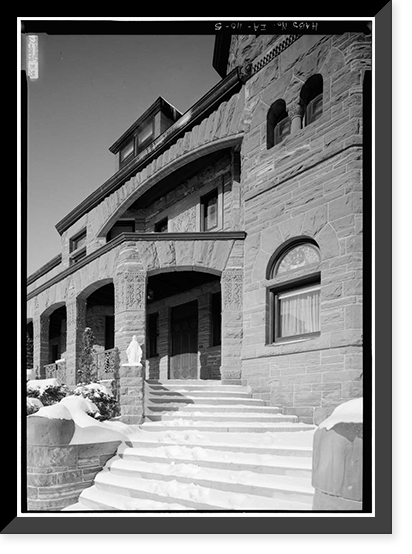 F. D. Stout House, 1105 Locust Street, Dubuque, Dubuque County, IA - 5, Historic Print