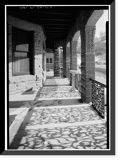 F. D. Stout House, 1105 Locust Street, Dubuque, Dubuque County, IA - 6, Vintage Print