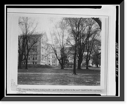 Historic Framed Print, Iowa Insane Hospital, U.S. Route 218, Mount Pleasant, Henry County, IA - 2,  17-7/8" x 21-7/8"