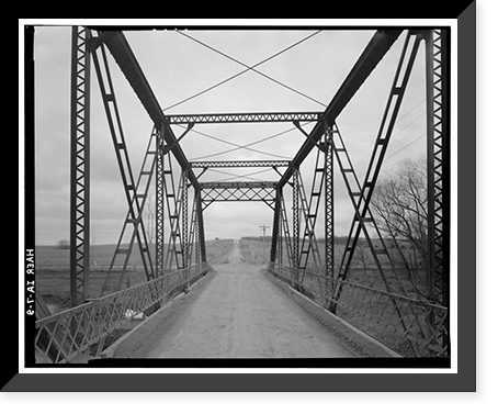 Mill Rock Bridge, Spanning Big Bear Creek, Monmouth Township, Jackson County, IA - 9, Antique Print