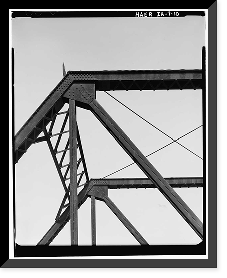 Mill Rock Bridge, Spanning Big Bear Creek, Monmouth Township, Jackson County, IA - 10, Historic Print