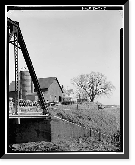 Mill Rock Bridge, Spanning Big Bear Creek, Monmouth Township, Jackson County, IA - 15, Historic Print