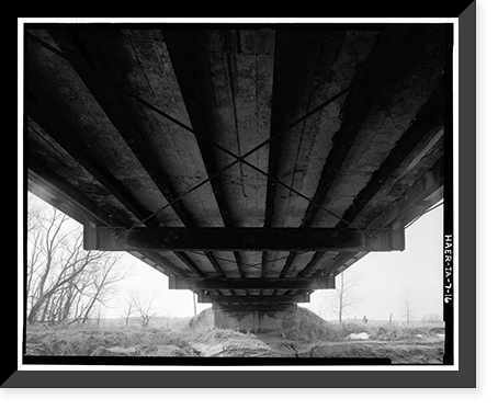Mill Rock Bridge, Spanning Big Bear Creek, Monmouth Township, Jackson County, IA - 16, Historic Print