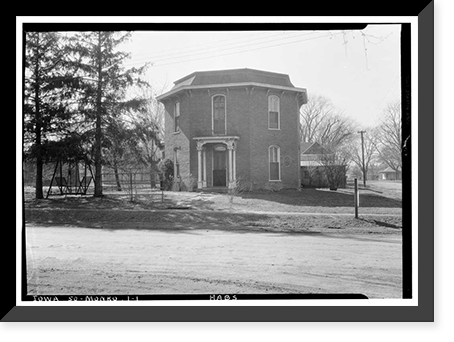 Historic Framed Print, H. A. Kling Residence, Monroe, Jasper County, IA,  17-7/8" x 21-7/8"