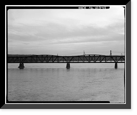 Keokuk & Hamilton Bridge, Spanning Mississippi River, Keokuk, Lee County, IA - 42, Historic Reproduction