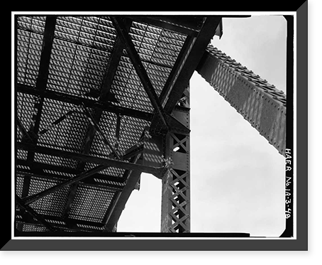 Keokuk & Hamilton Bridge, Spanning Mississippi River, Keokuk, Lee County, IA - 48, Antique Wall Art