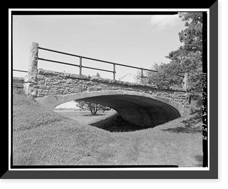 Melan Arch Bridge, Emma Slater Park (Moved from Dry Run Creek), Rock Rapids vicinity, Lyon County, IA - 3, Antique Print