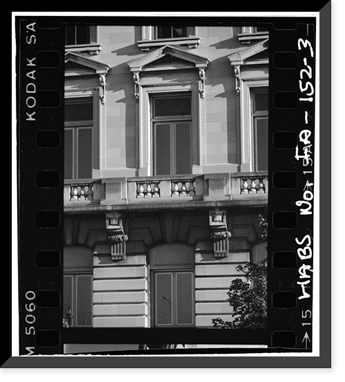 Historic Framed Print, Municipal Building, East First & Locust Streets, Des Moines, Polk County, IA - 3,  17-7/8" x 21-7/8"