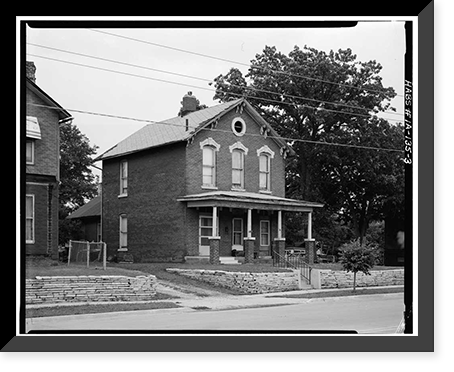 Frederick Cromer House, 1053 Ninth Street, Des Moines, Polk County, IA - 3, Antique Print