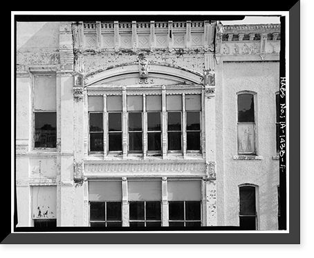 Historic Framed Print, East Locust Street Commercial District, Garton Bakery & Confectionery, 523 East Locust Street, Des Moines, Polk County, IA - 4,  17-7/8" x 21-7/8"