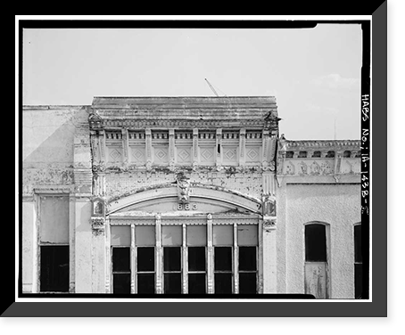 Historic Framed Print, East Locust Street Commercial District, Garton Bakery & Confectionery, 523 East Locust Street, Des Moines, Polk County, IA - 5,  17-7/8" x 21-7/8"