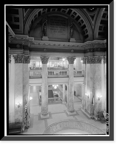 Polk County Courthouse, Fifth & Court Streets, Courthouse Square, Des Moines, Polk County, IA - 3 Classic, Vintage Wall Art