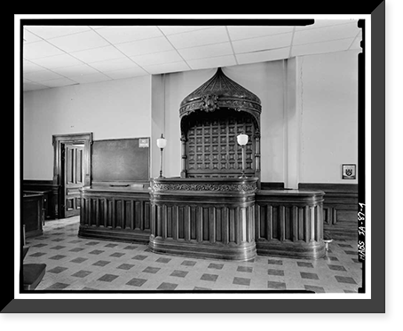 Pottawattamie County Courthouse, Pearl Street & Fifth Avenue, Council Bluffs, Pottawattamie County, IA - 4, Vintage Poster
