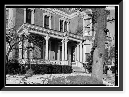 J. Monroe Parker House, Main & Twelfth Streets, Davenport, Scott County, IA - 5 Classic, Vintage Wall Art