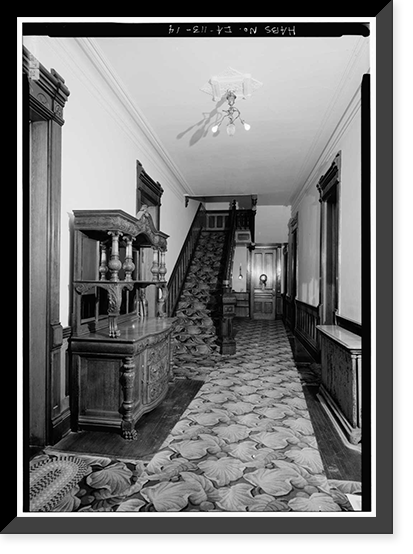 J. Monroe Parker House, Main & Twelfth Streets, Davenport, Scott County, IA - 14, Antique Poster