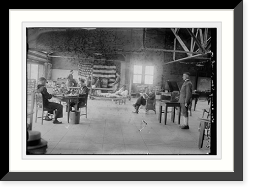 Historic Framed Print, War Camp .  Company Canteen,  17-7/8" x 21-7/8"