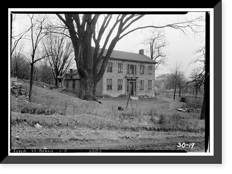 John Hancock House, Third & Walnut Streets, Bentonsport, Van Buren County, IA - 2, Antique Wall Art