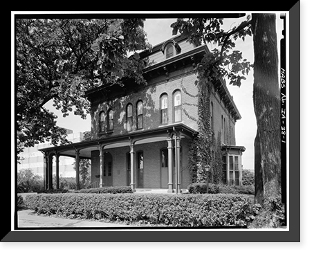 Historic Framed Print, Swain-Vincent House, 824 Third Avenue, South, Fort Dodge, Webster County, IA,  17-7/8" x 21-7/8"