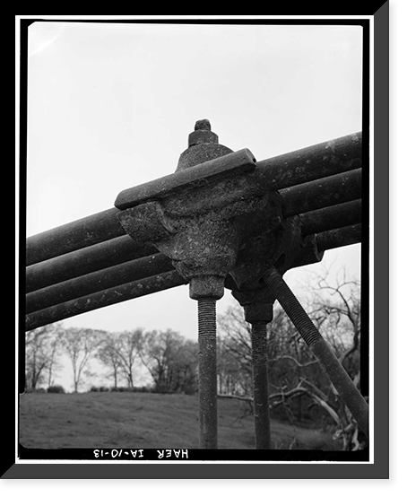 Eureka Bridge, Spanning Yellow River (Moved to City Park, Castali, Frankville vicinity, Winneshiek County, IA - 13 Classic, Antique Poster